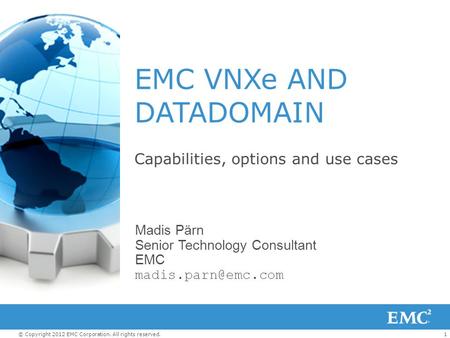 EMC VNXe AND DATADOMAIN