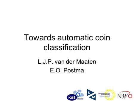 Towards automatic coin classification