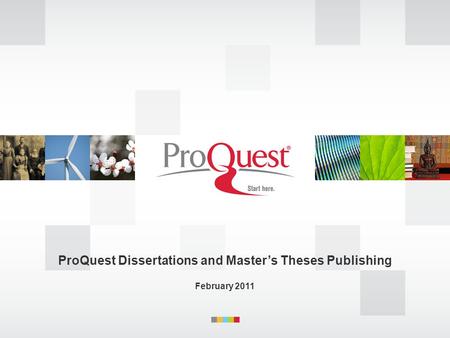 ProQuest Dissertations and Master’s Theses Publishing February 2011.