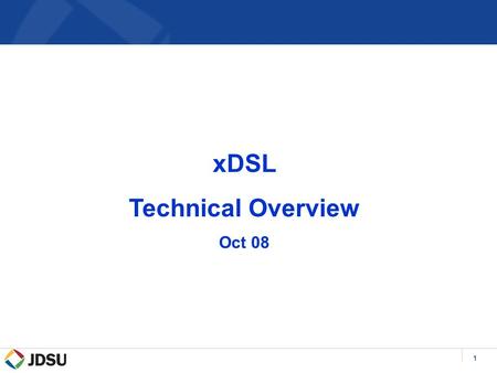 1 xDSL Technical Overview Oct 08. 2 DSL Market Drivers & Enablers Service Provider Drivers  Telco's desire to compete with Cable companies  Additional.