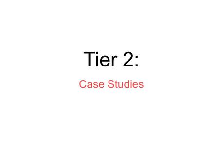 Tier 2: Case Studies. Table of Contents Chapter 1 Introduction Useful Computer Tools for Data Reconciliation Chapter 2 Case Study #1 Steady-State Nonlinear.