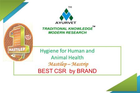 Hygiene for Human and Animal Health Mastilep – Mastrip BEST CSR by BRAND.