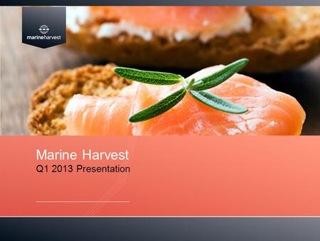 Marine Harvest Q Presentation