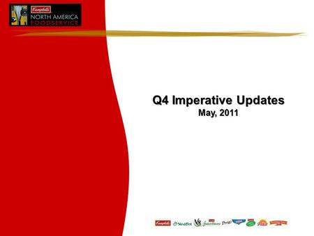 Q4 Imperative Updates May, 2011 Q4 Imperative Updates May, 2011.