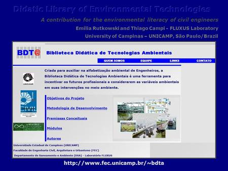 Didactic Library of Environmental Technologies