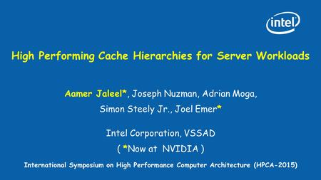 High Performing Cache Hierarchies for Server Workloads