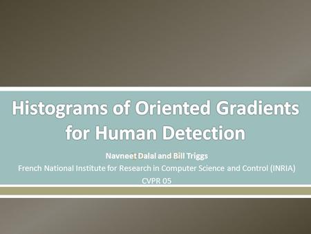 Histograms of Oriented Gradients for Human Detection