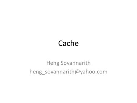 Cache Heng Sovannarith