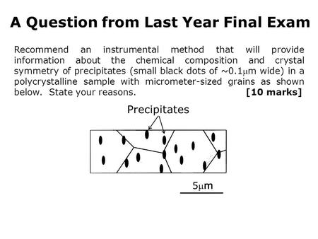 A Question from Last Year Final Exam