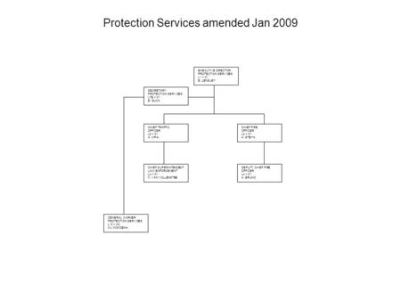 Protection Services amended Jan 2009 DEPUTY CHIEF FIRE OFFICER L4 – X1 A. BRUNO CHIEF SUPERINTENDENT: LAW ENFORCEMENT L4 – X1 K. VAN VOLLENSTEE CHIEF TRAFFIC.
