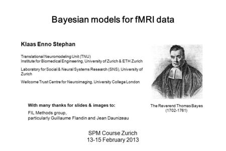Bayesian models for fMRI data