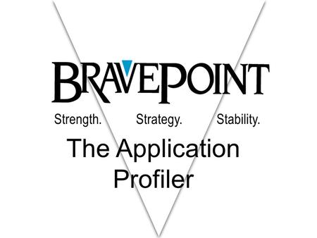 Strength. Strategy. Stability. The Application Profiler.