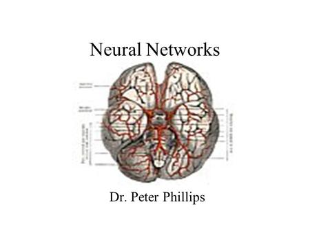 Neural Networks Dr. Peter Phillips. The Human Brain (Recap of week 1)