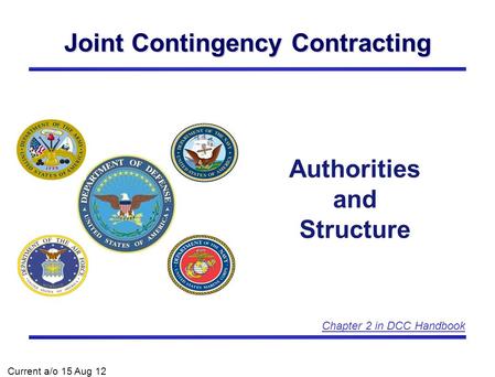 Joint Contingency Contracting