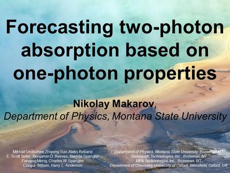 Forecasting two-photon absorption based on one-photon properties