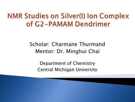 NMR Studies on Silver(I) Ion Complex of G2-PAMAM Dendrimer