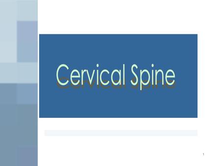 Cervical Spine.