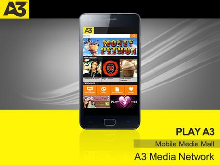 PLAY A3 | A3 MEDIA NETWORK PLAY A3 Mobile Media Mall A3 Media Network.