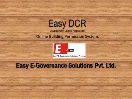 Easy DCR Development Control Regulation Online Building Permission System.