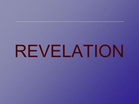 1 REVELATION. 2 OCR A2 Philosophy of religion Specification on revelation.