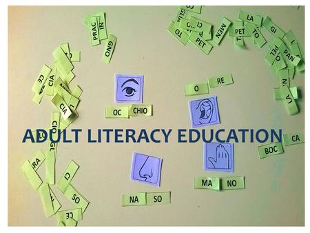 ADULT LITERACY EDUCATION. ADULT EDUCATION IN MY ORGANIZATIONS OUR COURSES OF ITALIAN LANGUAGE ARE FREE AND FOCUSED ON LEVELS: A1-A2 AND B1. MOST IMPORTANCE.