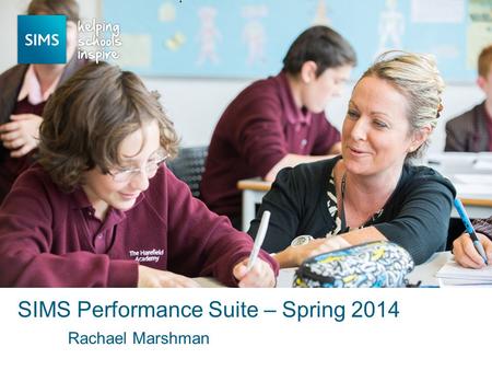 Rachael Marshman SIMS Performance Suite – Spring 2014.