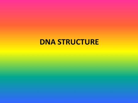 DNA STRUCTURE. NUCLEIC ACIDS Include DNA: Deoxyribonucleic acid RNA: Ribonucleic acid.
