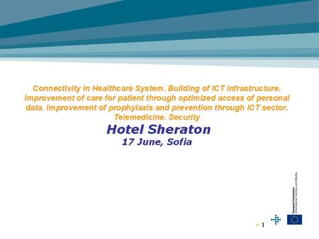 1. 2 Overview 1.eHealth: some facts 2.EC overall eHealth Strategy 3.EC instruments to support eHealth and collaborative care R&D POLICY Support to implementation.