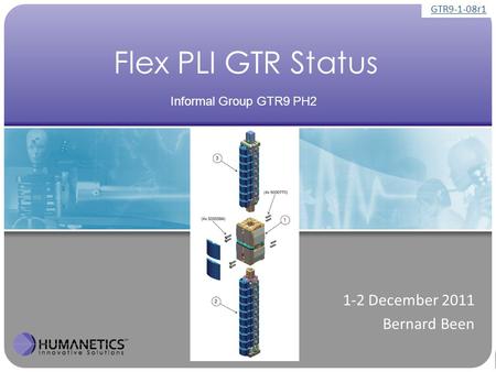 Flex PLI GTR Status 1-2 December 2011 Bernard Been Informal Group GTR9 PH2 GTR9-1-08r1.
