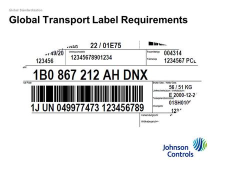 Global Transport Label Requirements