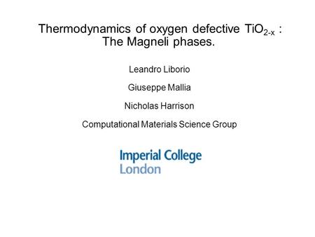 Thermodynamics of oxygen defective TiO2-x : The Magneli phases.