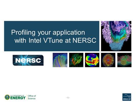 Profiling your application with Intel VTune at NERSC