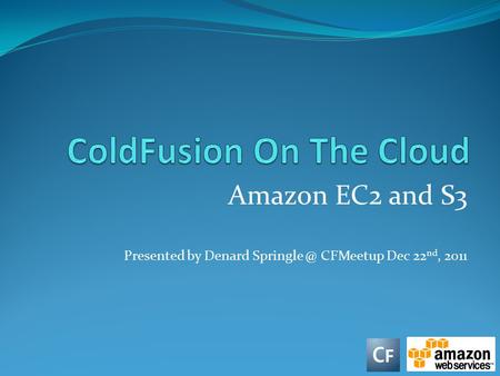 ColdFusion On The Cloud