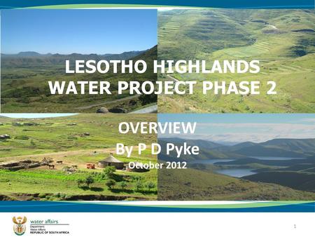 LESOTHO HIGHLANDS WATER PROJECT PHASE 2