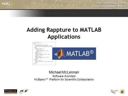 Adding Rappture to MATLAB Applications