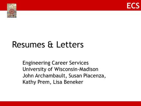 Resumes & Letters Engineering Career Services