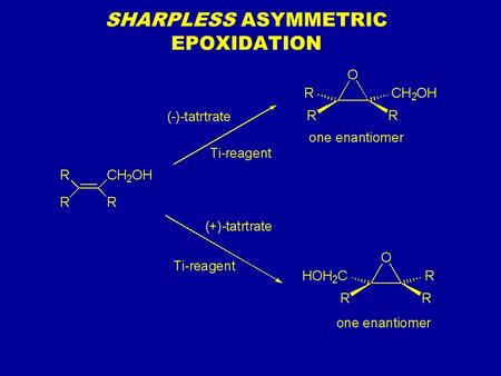 SHARPLESS ASYMMETRIC EPOXIDATION. Chapter 6 ALKYL HALIDES: NUCLEOPHILIC SUBSTITUTION AND ELIMINATION Chapter 6: Alkyl Halides: Nucleophilic Substitution.