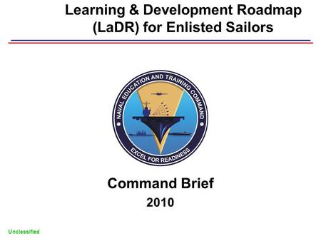 Learning & Development Roadmap (LaDR) for Enlisted Sailors