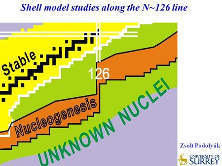 Shell model studies along the N~126 line Zsolt Podolyák.