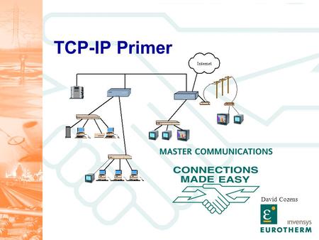 TCP-IP Primer David Cozens. Targets Have a basic understanding of Ethernet network technology Be aware of how this technology is applied on the 5000 series.