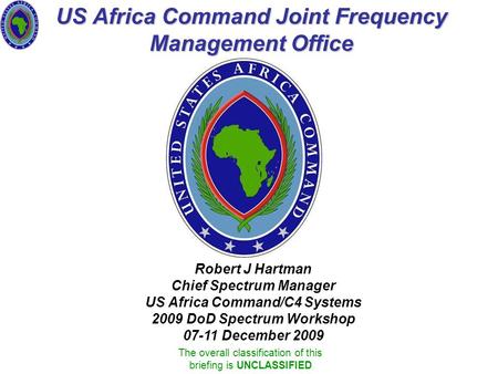 US Africa Command Joint Frequency Management Office