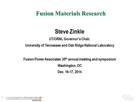 Fusion Materials Research
