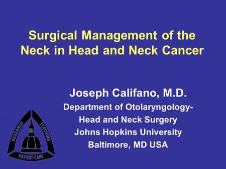 Surgical Management of the Neck in Head and Neck Cancer
