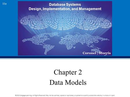 Chapter 2 Data Models.