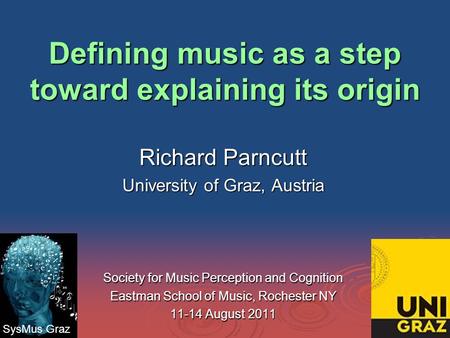 The Or Defining music as a step toward explaining its origin The OrDefining Music as a Step Toward Explaining its Origin Defining music as a step toward.