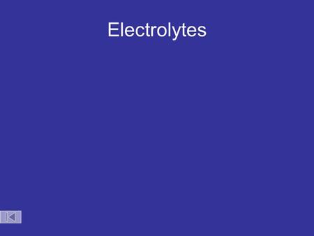 Electrolytes. Pure water does not conduct an electric current Zumdahl, Zumdahl, DeCoste, World of Chemistry  2002, page 215 Source of electric power.