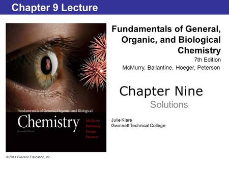 Chapter Nine Chapter 9 Lecture Solutions