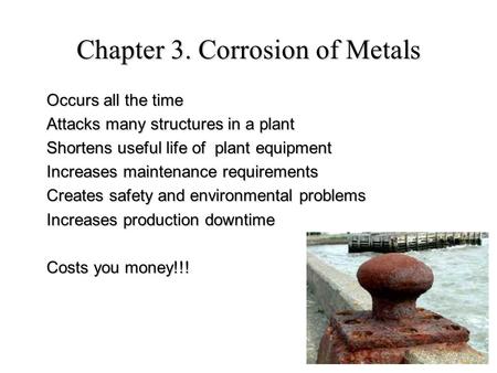 Chapter 3. Corrosion of Metals