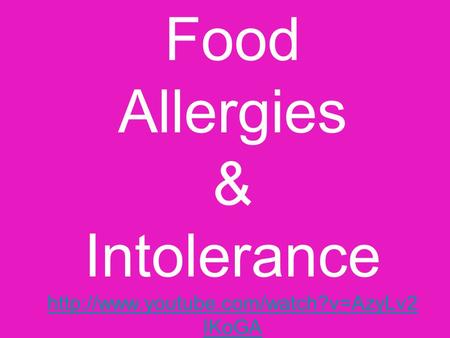 Food Allergies & Intolerance  IKoGA  IKoGA.