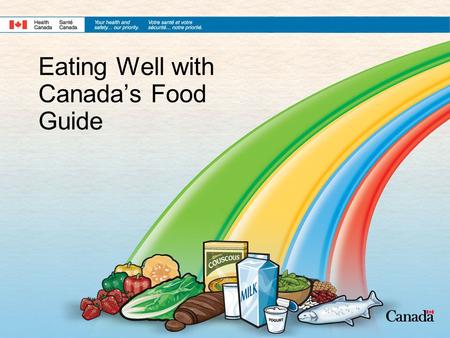 Eating Well with Canada’s Food Guide. 2 Canada’s Food Guide Defines and Promotes Healthy Eating for Canadians It translates the science of nutrition and.